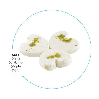 4 Kg Sade Kalp Dilimli (Porsiyon) Dondurma 65 g
