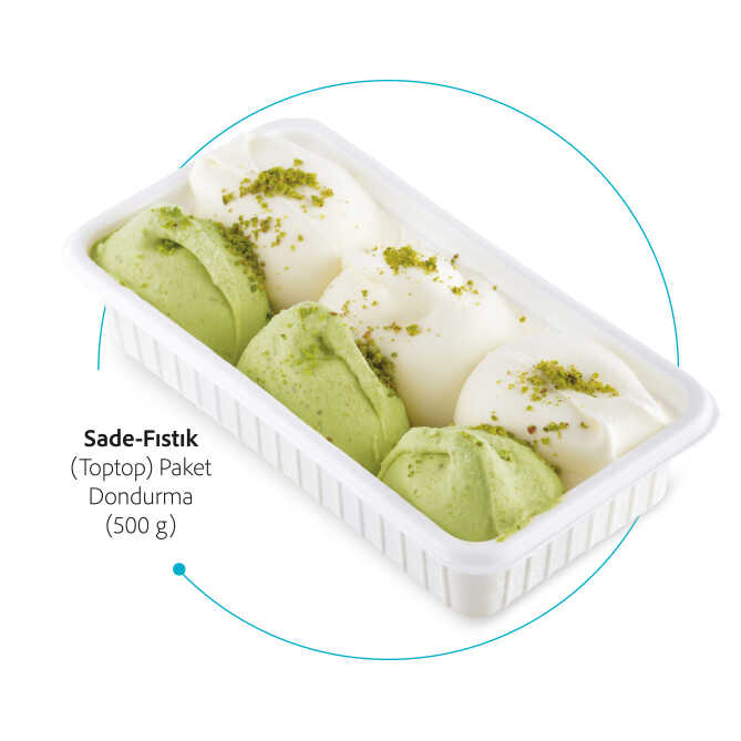 Sade Fıstıklı Dondurma
