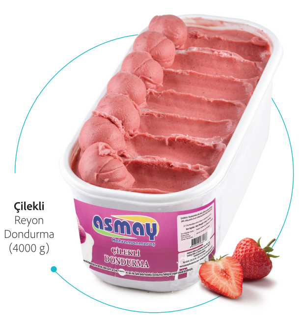 Çilekli Reyon Dondurma 